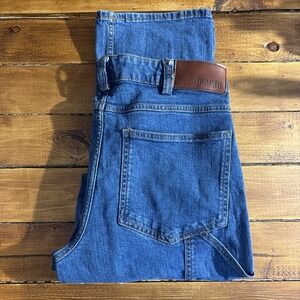 40 Grit by Duluth Trading Carpenter Jeans Men's **32x30 Blue Denim Standard Fit